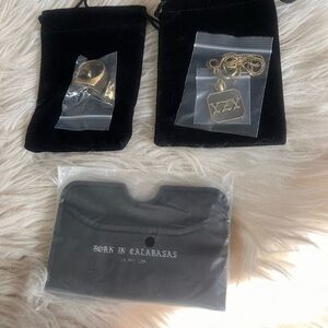 Yeezy necklace, ring, and cardholder brand new